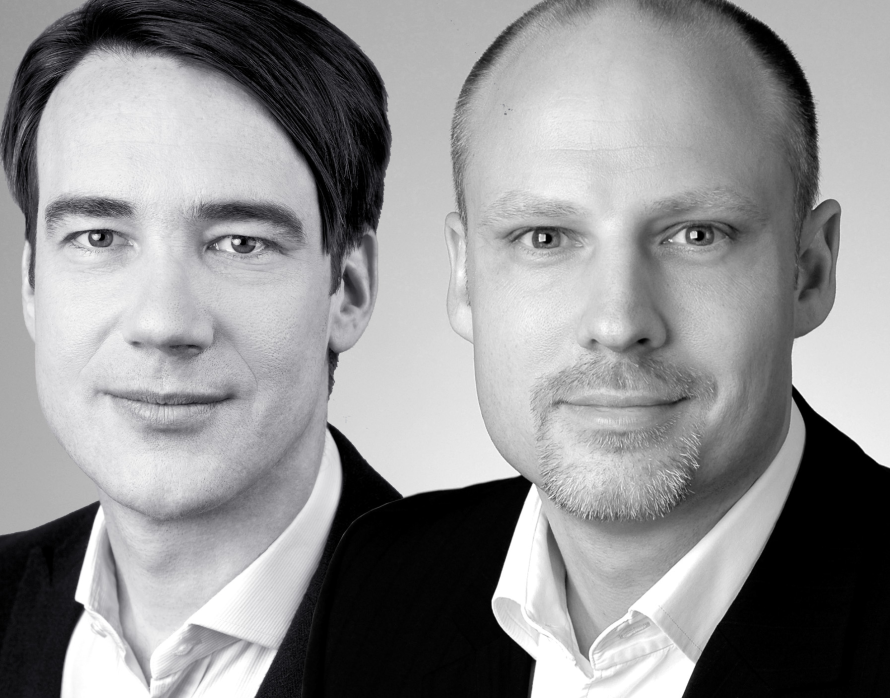 ... Rainer Kiefer (Sprecher, Produktmanagement, Finanzen) und Jeremy Glück