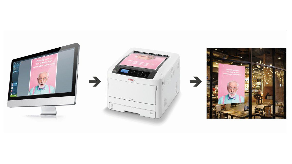 The Design Hub Von Oki Werbemittel Furs Ladengeschaft Selbst Drucken Channelpartner De